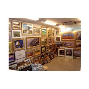 油絵 絵画 マルコ 作 港沿いの小さなボート イタリア風景画 リビング インテリア 定価200000円 |  | 04