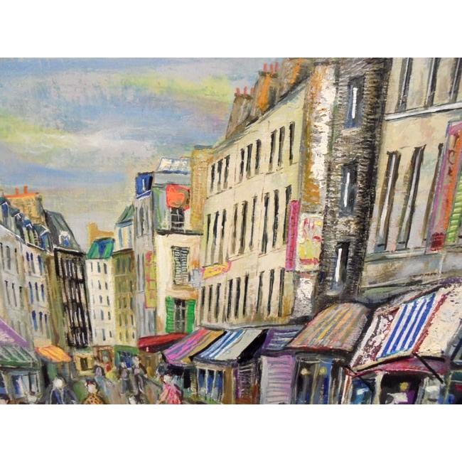 絵画 油絵 小澤勇寿郎 作 パリの街・ムフタール 6号サイズ 絵画 油絵 小澤勇寿郎 作 パリの街・ムフタール 6号サイズ
