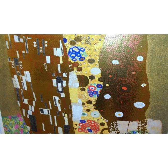 クリムト ザ・キス（接吻） シルクスクリーン版画 リビング インテリア絵画 107cm×76cm　定価95000円 |  | 03