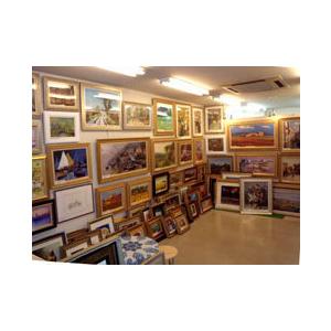 油絵 絵画 マルコ 作 「イタリア風景・ジェノバ旧市街」 リビング インテリア 定価280000円 |  | 04