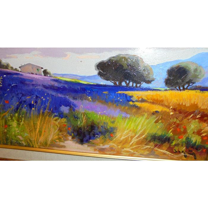 油絵トスカーナ風景 油絵トスカーナ風景