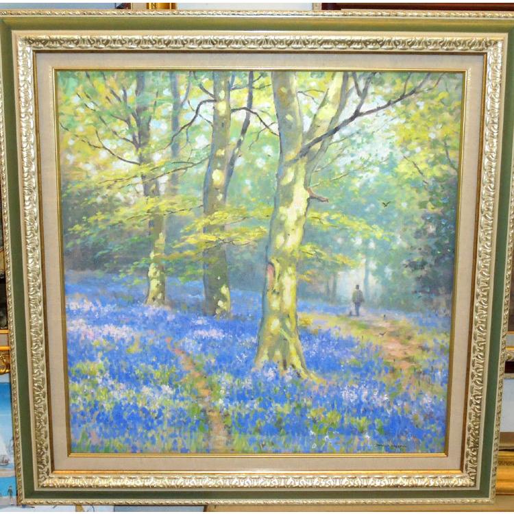 定価750 000円 絵画 油絵 プレストン 作 自然風景 Sunlight With Bluebells イギリス風景画 インテリア トライアンフギャラリー 通販 Yahoo ショッピング