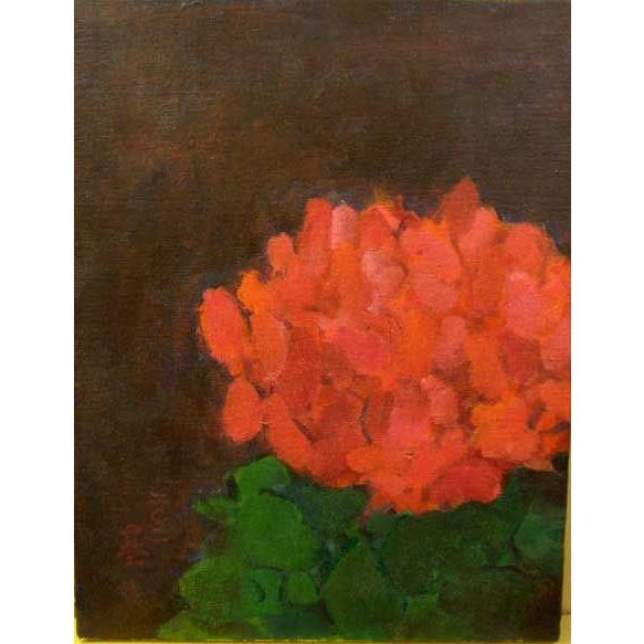定価60,000円）絵画 油絵 誉田基 作 シクラメン 6号静物画 御祝い 