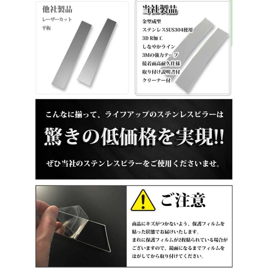 N-BOX ホンダ NBOXカスタム JF3 JF4 ステンレスピラー