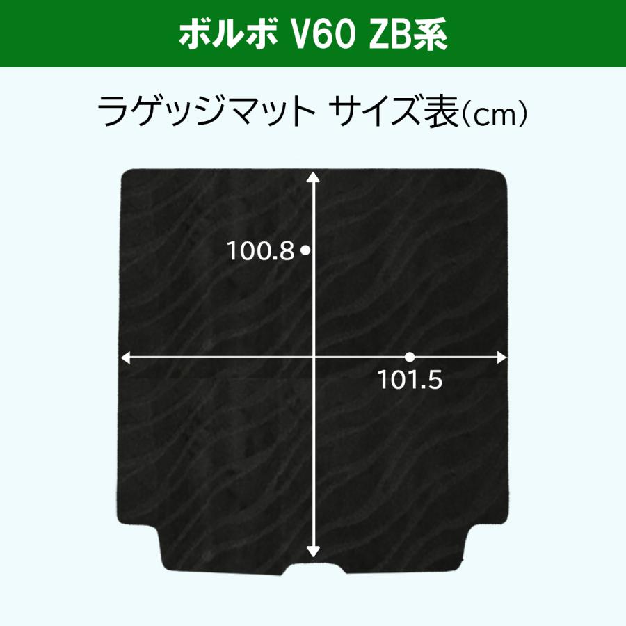 ボルボ Ｖ60【 フロアマット ＆ ラゲッジカバー 】織柄Ｓ パーツ ラゲージシート トランクスペースマット ポールスターエンジニアード リチャージ  プラス｜diplanning｜05