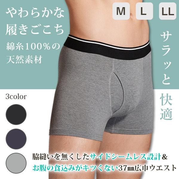 楽ギフ 包装 メンズボクサーパンツ 肌あたり綿100 単品 前開き 前あき コットン 下着 1枚 黒 紺 灰色 無地 ブラック ネイビー グレー おすすめ 人気 Aynaelda Com