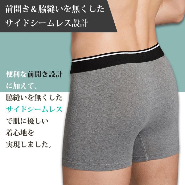 メンズボクサーパンツ 肌あたり綿100 単品 前開き 前あき コットン 下着 1枚 黒 紺 灰色 無地 ブラック ネイビー グレー おすすめ 人気 Dfp M a 直fac 通販 Yahoo ショッピング