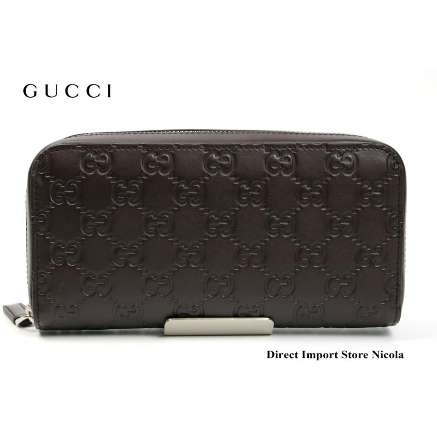 グッチ財布 Gucci Gg柄 グッチシマレザー ラウンドファスナー長財布 メンズ トラベルケース ダークブラウン cwc1r2140 M Direct Import Store Nicola 通販 Yahoo ショッピング