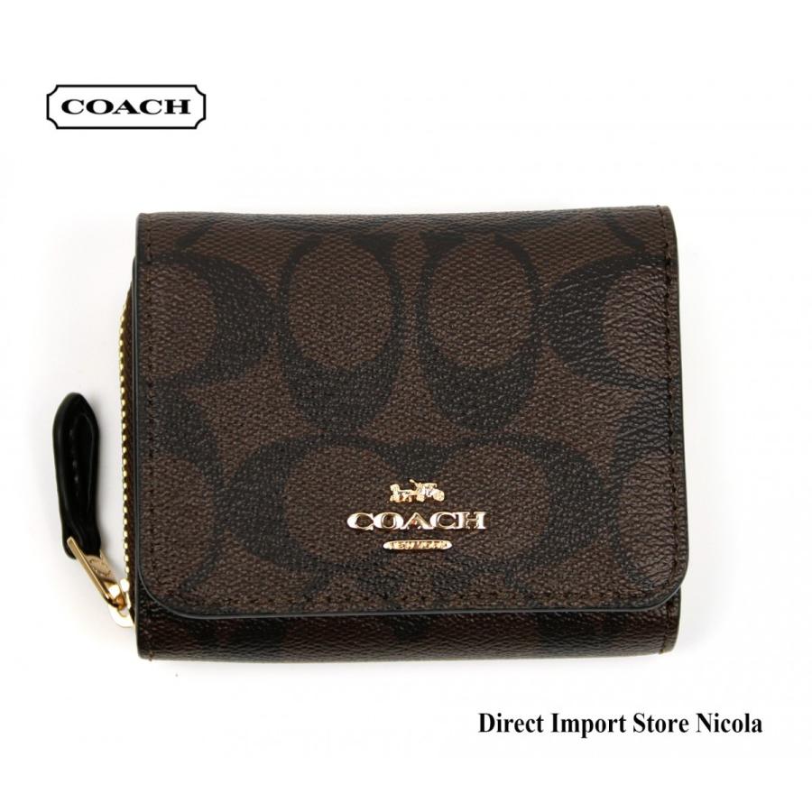 コーチ 財布 Coach シグネチャー 三つ折り財布 パスケース付 Pvcキャンバス レザー レディース F Imaa8 ブラウン ブラック アウトレット セール Fimaa8 F Direct Import Store Nicola 通販 Yahoo ショッピング