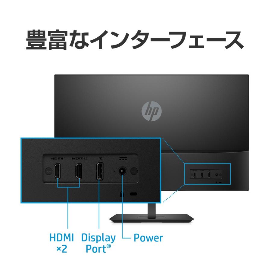 超高精彩】HP 27f 27インチ 4Kディスプレイ(型番：5ZP65AA-AAAK