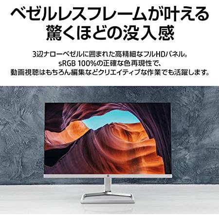 HP M24f (型番：2E2Y4AA-AAAA)(1920x1080 約1677万色) IPS