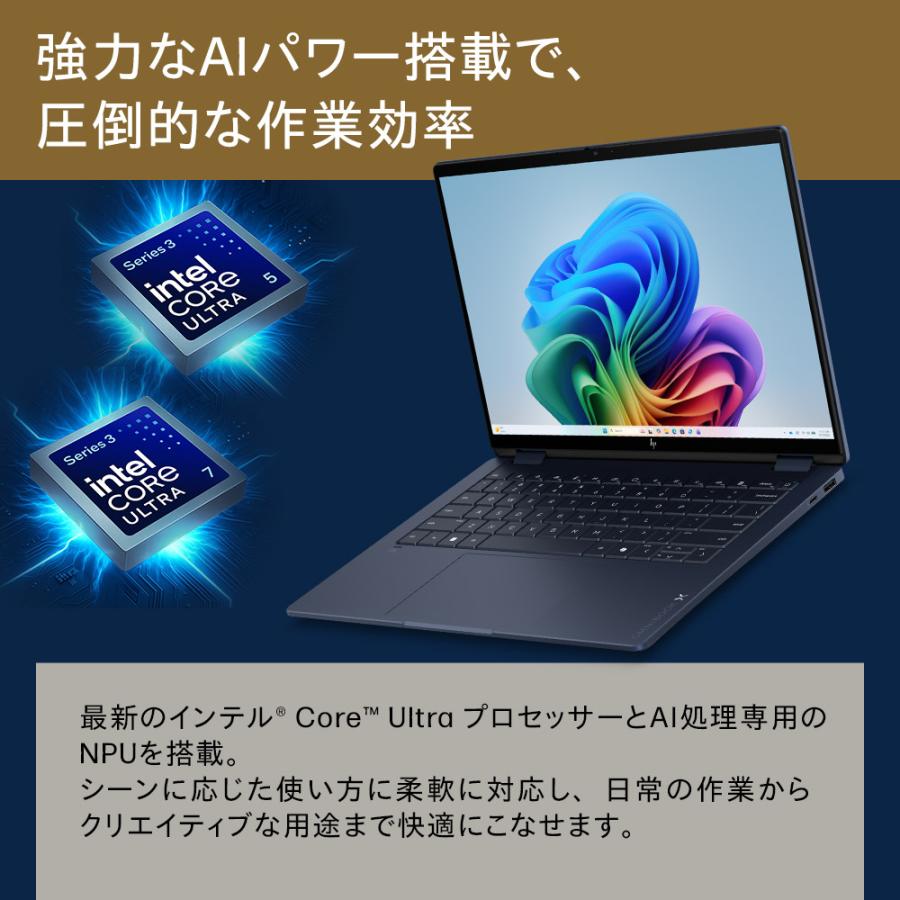 日本HP ノートパソコン 新品 HP OmniBook X Flip 14-Kb Core Ultra 5