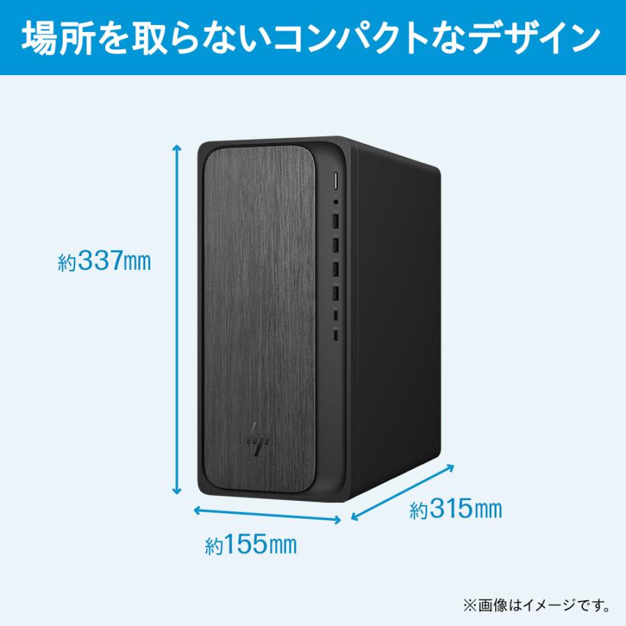 デスクトップパソコン 新品 HP OmniDesk Ryzen 5 16GBメモリ 1TB SSD マウス・キーボード付き Windows11 Officeなし 1年保証（型番：B87KYPA-AAAA）の画像