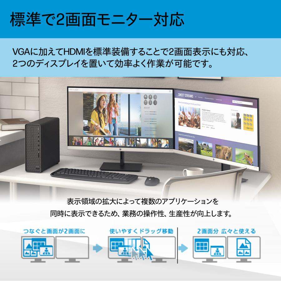 日本HP HP Slim Desktop S01(型番:7K7X3PA-AAAA)Core i3 16GB 日本HP HP Slim Desktop S01(型番:7K7X3PA-AAAA)Core i3 16GB