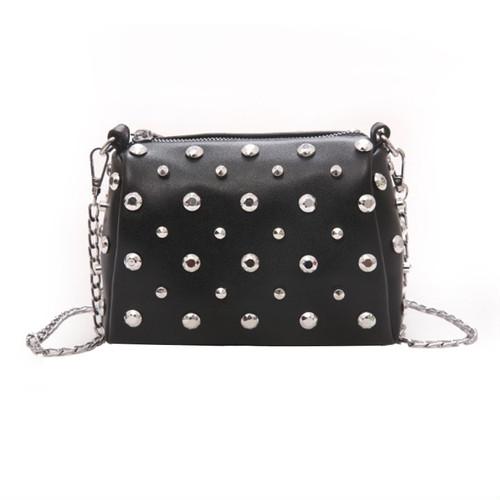 ショルダーバッグ レディース 黒 斜めがけ 軽量 レザー スタッズ ミニ ポーチ ポシェット ミニバッグ Kgab524 ダイレクト販売サービス ヤフー店 通販 Yahoo ショッピング