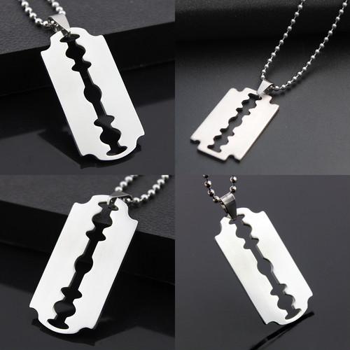 カミソリブレード ペンダント ネックレス メンズ アクセサリー シンプル クール おしゃれ 原宿 ストリート系 アレルギー対応 チェーンなし Ngab921 ダイレクト販売サービス ヤフー店 通販 Yahoo ショッピング