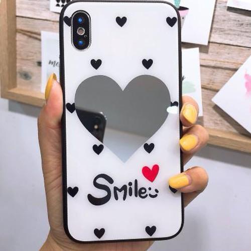 Iphoneケース Smile柄 ハート柄 ミラーハート Tpu 鏡 可愛い ハート Iphone7 8対応 黒 Vgab013 ダイレクト販売サービス ヤフー店 通販 Yahoo ショッピング