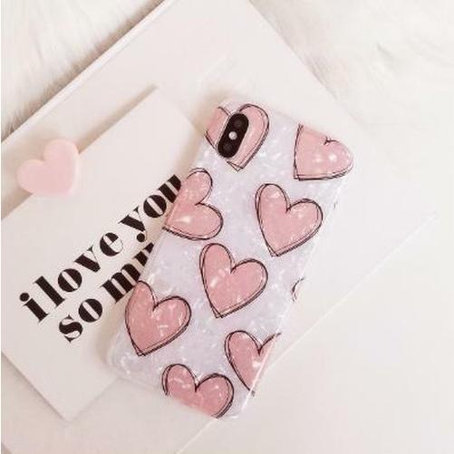 Iphone7plus 8plus ハート柄 Iphoneカバー 手書き風 ハート 可愛い オシャレ シェルケース キラキラ Zvpa173 ダイレクト販売サービス ヤフー店 通販 Yahoo ショッピング