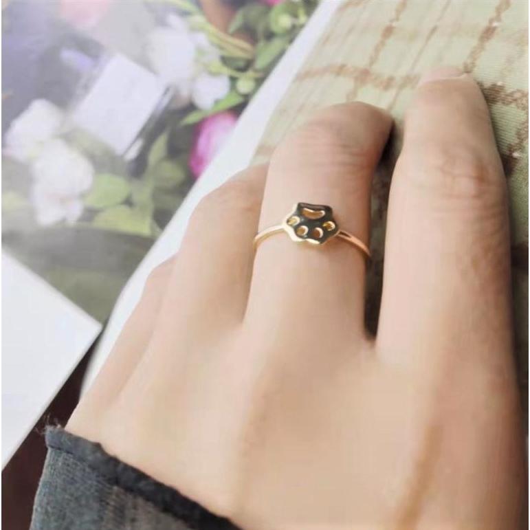 猫 指輪 リング 肉球 猫モチーフ フリーサイズ 調節可能 ゴールドカラー アクセサリー ファッションリング 華奢 可愛い Zvpa1979 ダイレクト販売サービス ヤフー店 通販 Yahoo ショッピング
