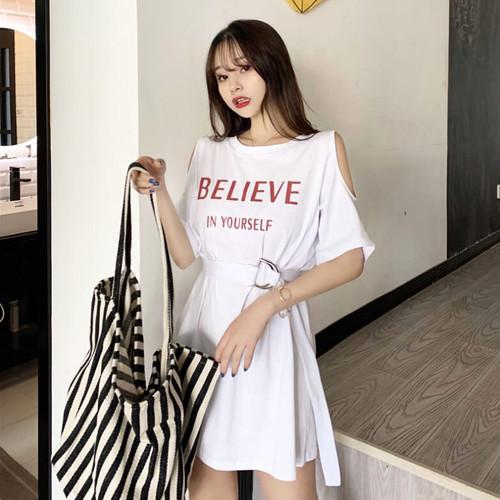 ホワイト白 フリーサイズワンピース 韓流 オルチャン ワンピ 韓国 ビッグシルエット カジュアル レディース ロゴ 半袖 ミニ 普段使い デート Zxha079 ダイレクト販売サービス ヤフー店 通販 Yahoo ショッピング