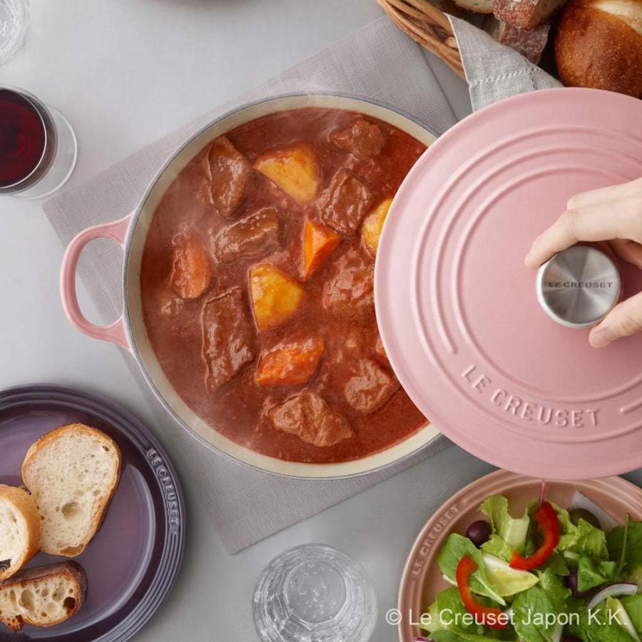 ル・クルーゼ(Le Creuset) 鋳物 ホーロー 鍋ココット・ロンド24 cmシフォンピンク ガス IH オーブン 対応｜directstar｜06