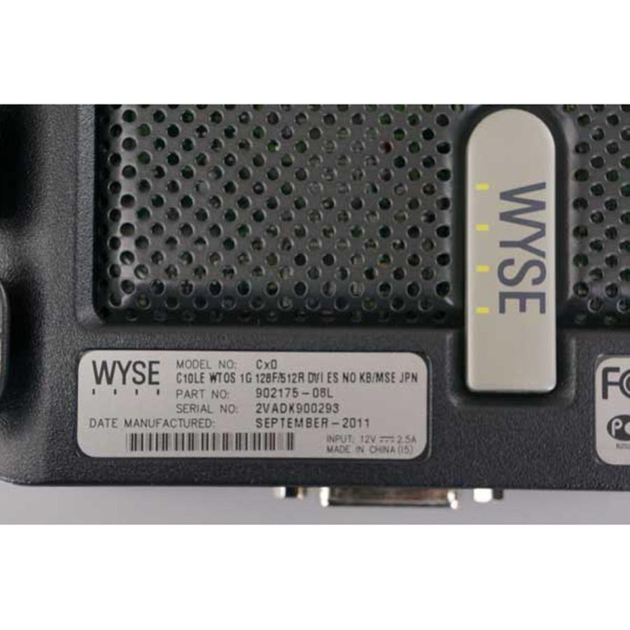[JB]USED 現状販売  55台入荷 WYSE Cx0 C10LE WTOS 1G 128F/512R DVI ES NO KB/MSE JPN Thin Client シンクライアント ACアダプター[SK01212-0249]｜dirwings｜20