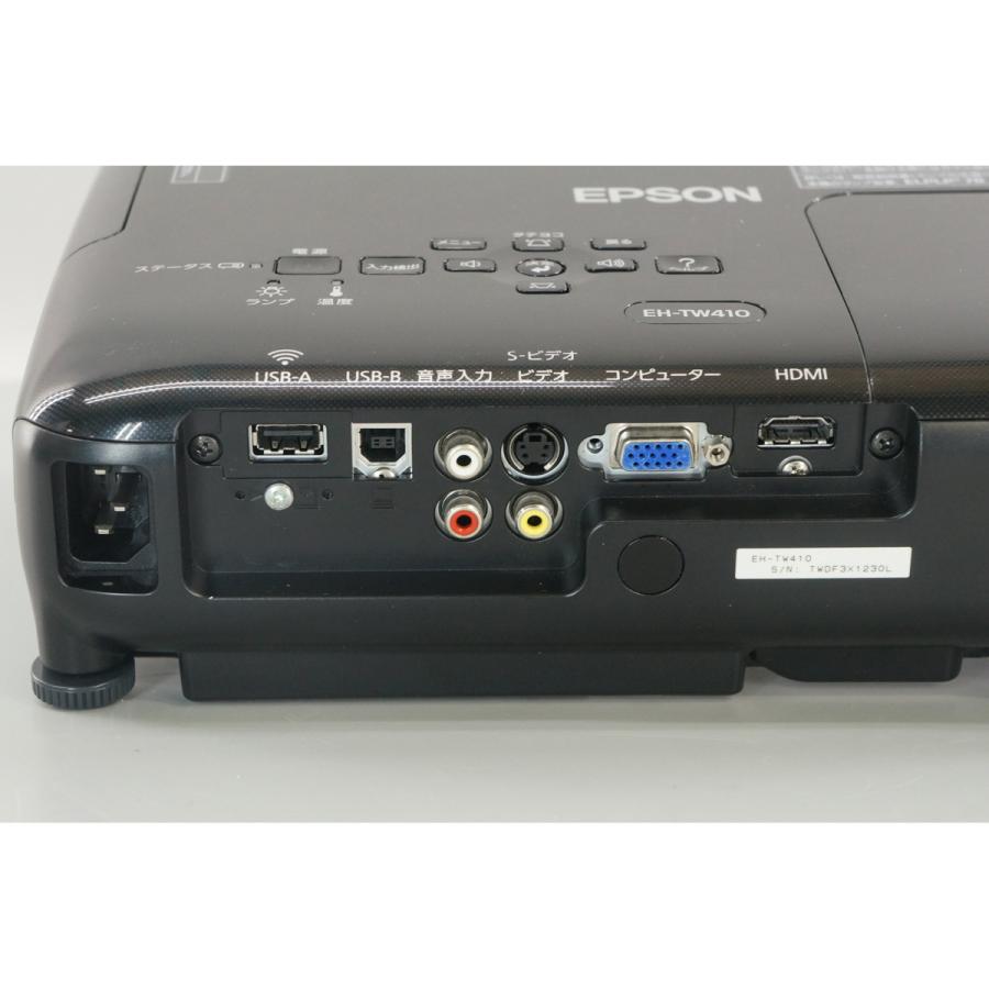 PG]USED 8日保証 ランプ339時間 EPSON EH-TW410 H566D LCD PROJECTOR 