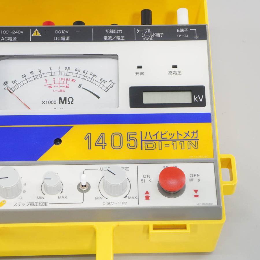 DW]USED 8日保証 MUSASHI 1405 D1-11N ハイビットメガ 高電圧絶縁抵抗 
