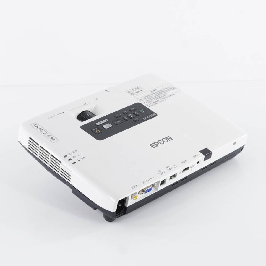 PG]USED 8日保証 ランプ411時間 EPSON EB-1776W H476D LCD PROJECTOR 
