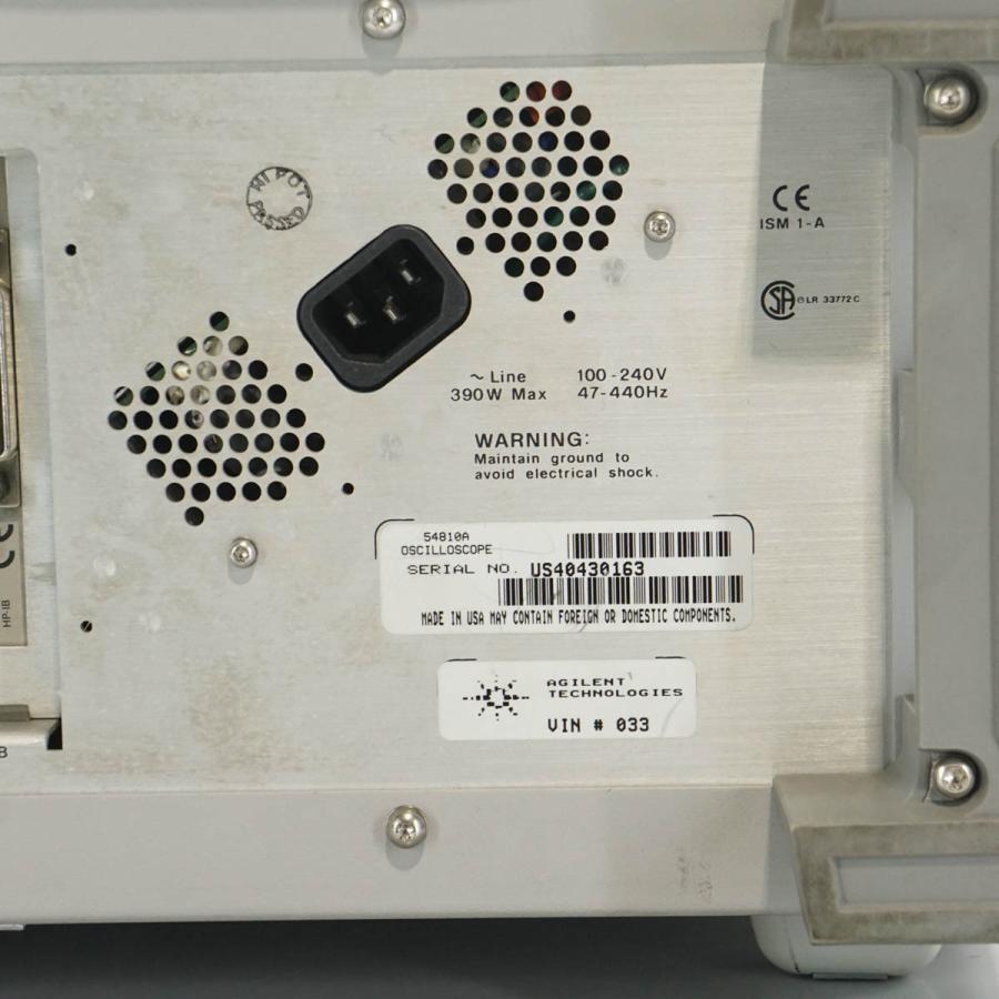 [JB]USED 現状販売 Agilent 54810A infiniium Oscilloscope オシロスコープ 500MHz 1GSa ...