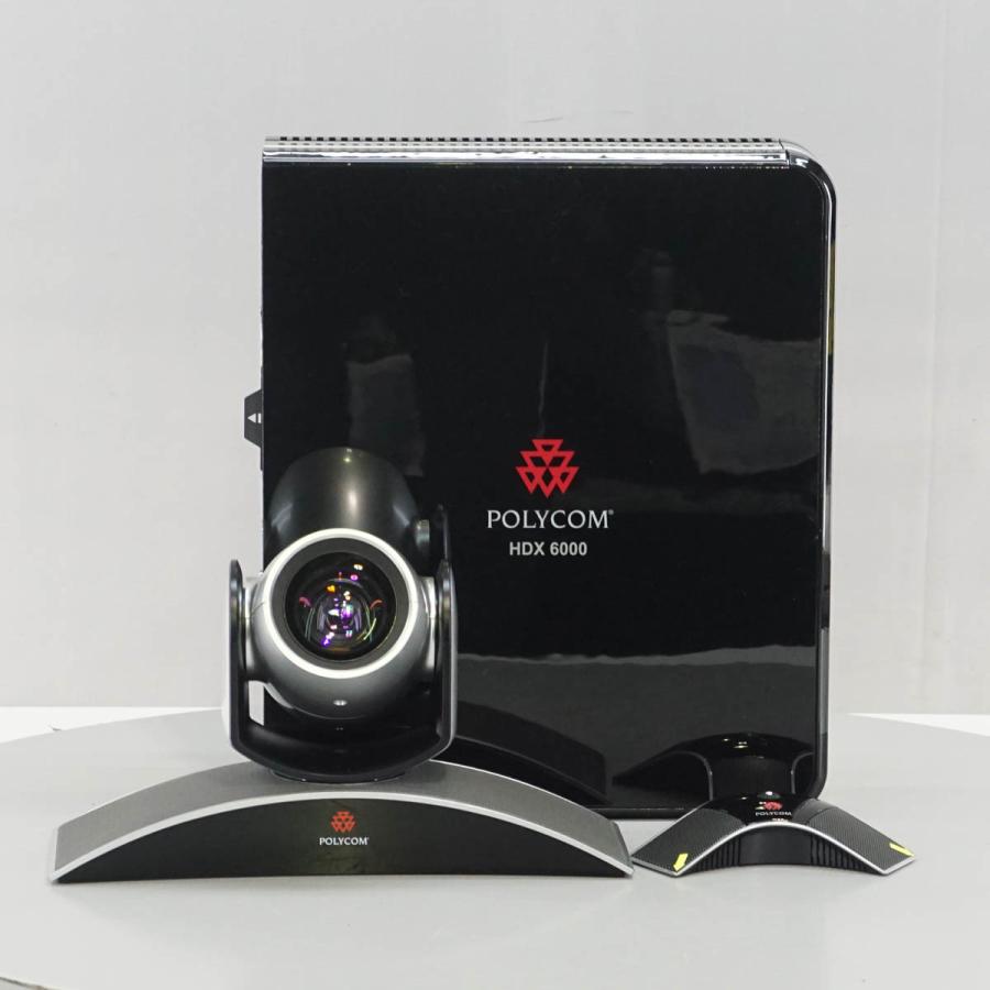 [PG]USED 8日保証 POLYCOM HDX 6000 HD NTSC テレビ会議システム MPTZ-9 電源コード ソフトウェア ...