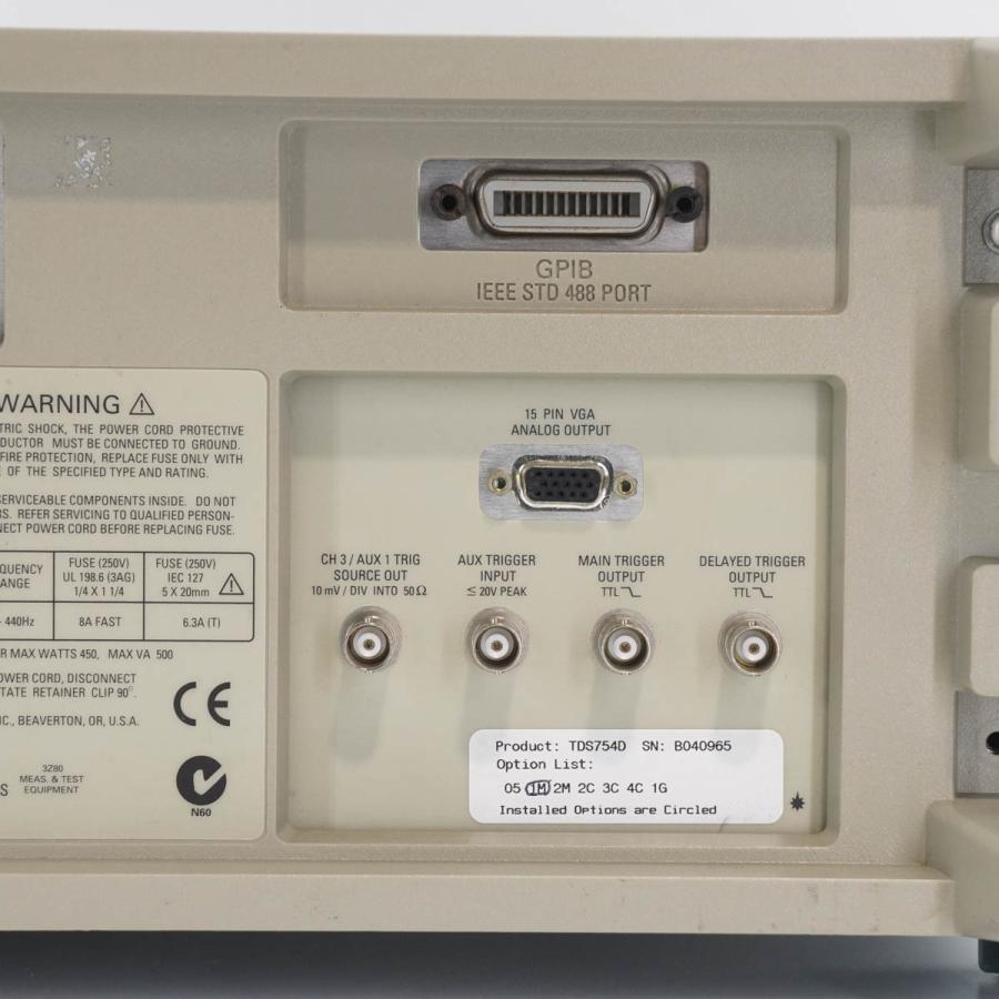 [JB]USED 現状販売 Tektronix TDS 754D TDS754D DIGITAL PHOSPHOR OSCILLOSCOPE ...