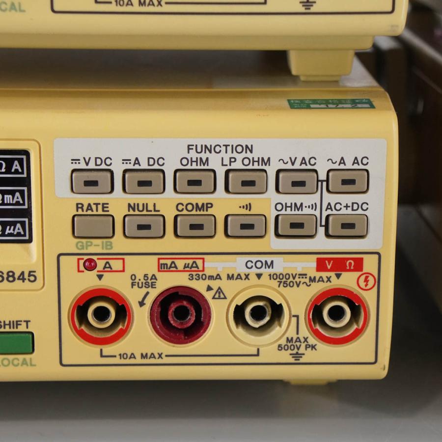 [DW]USED 8日保証 4台セット 動作確認済 ADVANTEST TR6845 DIGITAL MULTIMETER デジタルマルチ ...