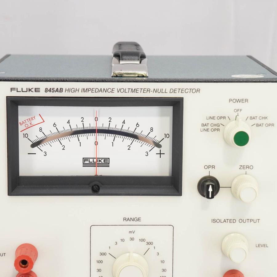 [DW]USED 8日保証 FLUKE 845AB HIGH IMPEDANCE VOLTMETER-NULL DETECTOR ...