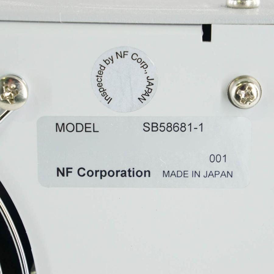 8日保証 8台入荷 NF SB58681-1 4CH DC AMPLIFIER アンプ MAX60V/100mA[SK03194-0588] 【CONTINUITY】
