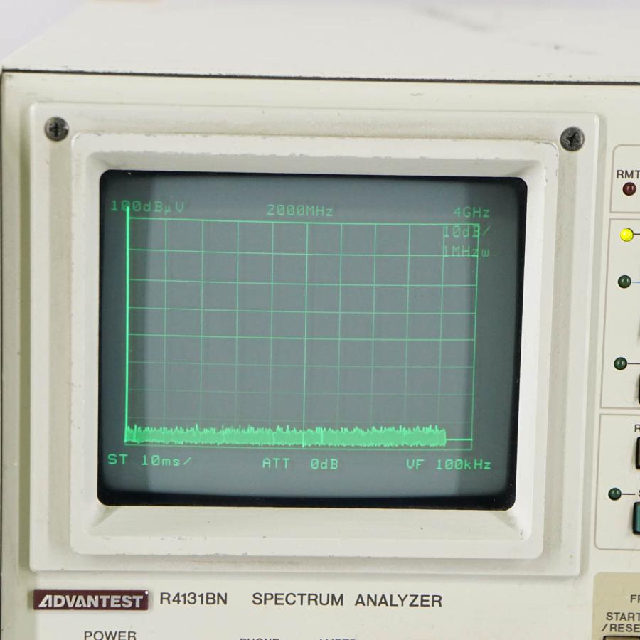 [DW]USED 8日保証 セルフテストOK ADVANTEST R4131BN SPECTRUM ANALYZER スペクトラムアナライザー ...