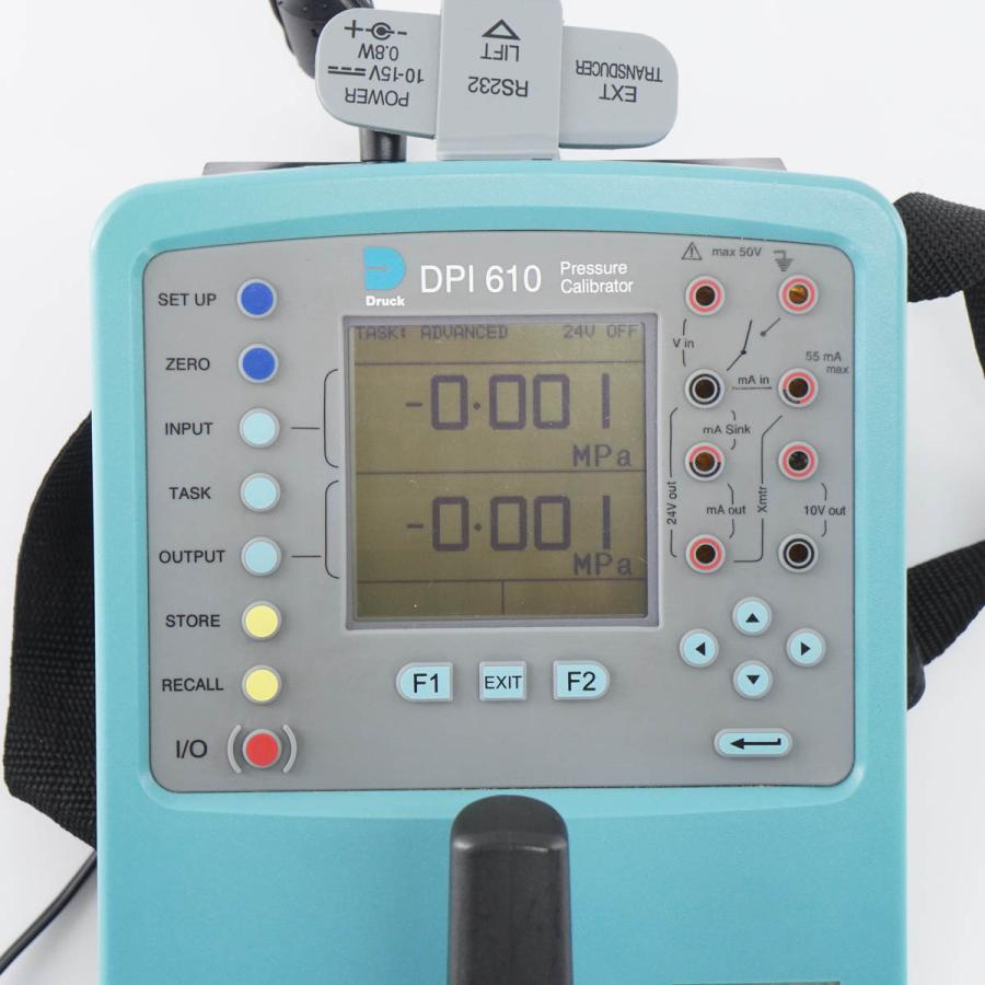 [DW]USED 8日保証 Druck DPI 610 Pressure Calibrator キャリブレーター 16 Mpa sg AC