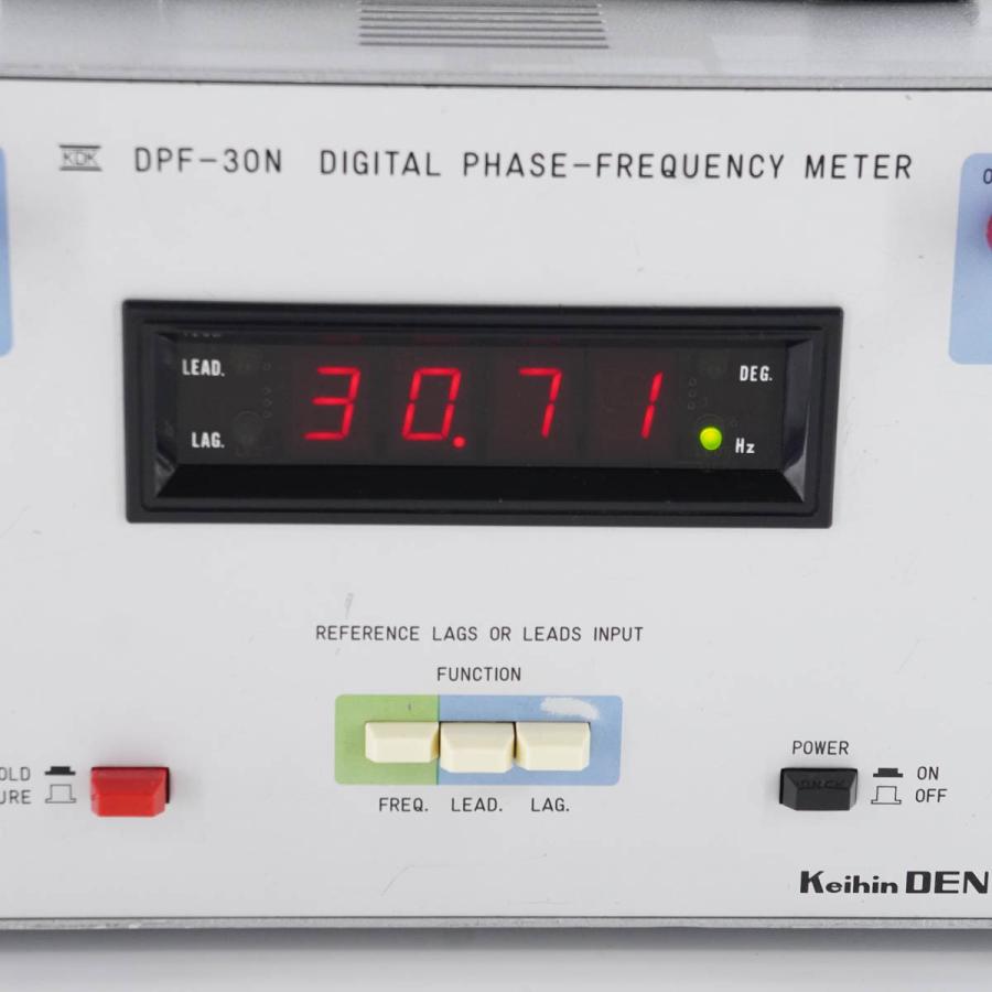 [JB]USED 現状販売 keihin DENSOKKI DPF-30N DIGITAL PHASE-FREQUENCY METER ...