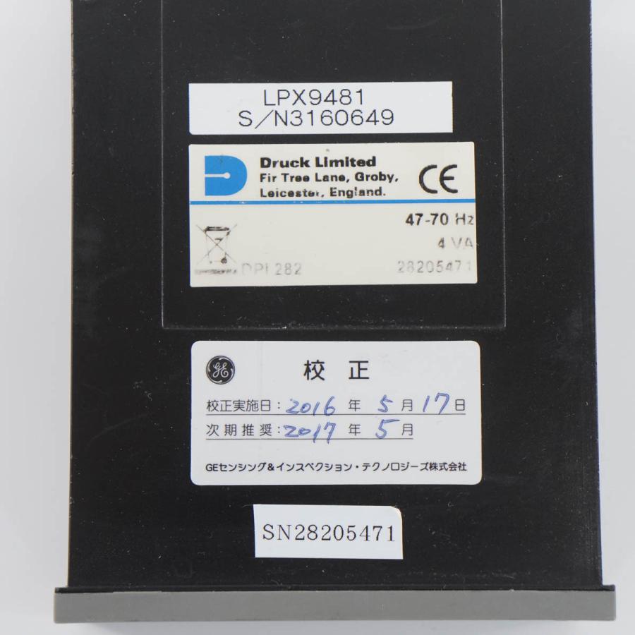 [DW]USED 8日保証 Druck DPI 282 LPX 9481 GE 圧力センサー 差圧計 差圧力計 100Pa diff[ST03492-0010] |  | 04