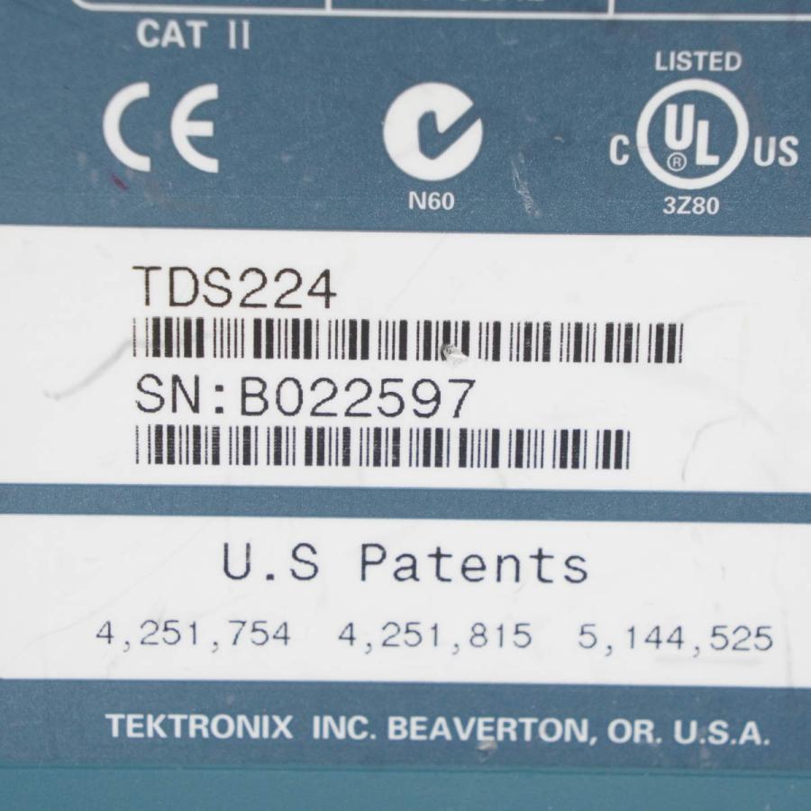 [DW]USED 8日保証 Tektronix TDS 224 TDS224 DIGITAL REAL-TIME OSCILLOSCOPE ...