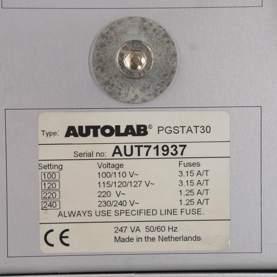 [JB]USED 現状販売 AUTOLAB PGSTAT30 AUT71937 POTENTIOSTAT GALVANOSTAT ポテンシ ...