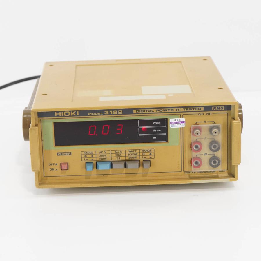 [DW]USED 8日保証 3台セット HIOKI 3182 DIGITAL POWER Hi TESTER デジタルパワーハイテスター ...