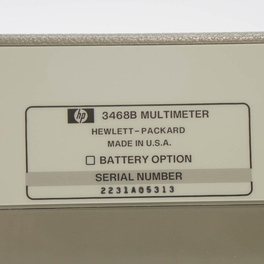 [JB]USED 現状販売 HP 3468B MULTIMETER マルチメーター[ST03767-0059] :03767-0059 ...