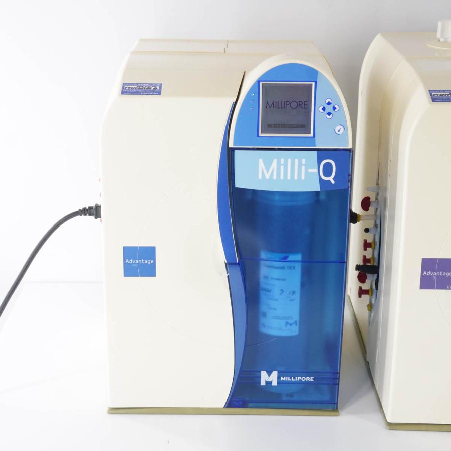 [DW]USED　8日保証　セット　MILLIPORE　PE　30L　Advantage　Elix　超純水製造装置　Milli-Q　電源コード[ST03946-0014]　A10　UV　Tank