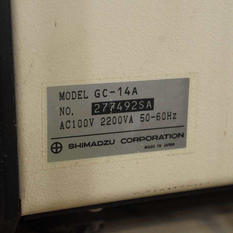 [DW]USED 8日保証 SHIMADZU GC-14A GAS CHROMATOGRAPH ガスクロマトグラフ CFC-14PM*2[ST03987-0003] - 11