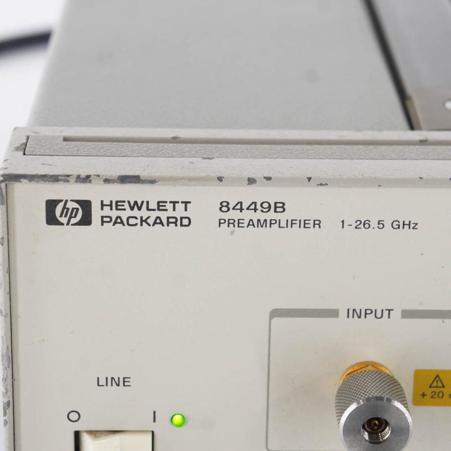 [DW]USED 8日保証 3台入荷 HP 8449B PREAMPLIFIER マイクロ波プリアンプ 増幅器 1-26.5GHz 電源コード ...