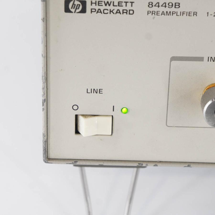 [DW]USED 8日保証 3台入荷 HP 8449B PREAMPLIFIER マイクロ波プリアンプ 増幅器 1-26.5GHz 電源コード ...
