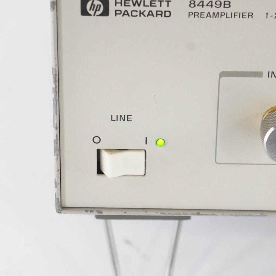 [DW]USED 8日保証 HP 8449B PREAMPLIFIER マイクロ波プリアンプ 増幅器 1-26.5GHz 電源コード ...