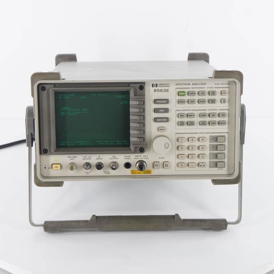 HP 8563E SPECTRUM ANALYZER スペクトラムアナライザー OPT H02 85620A 9kHz-26.5GHz 電源 ...