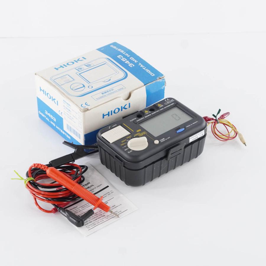 [DW]USED 8日保証 HIOKI 3453 DIGITAL HiTESTER デジタルメグオームハイテスター 9294 MΩ 取扱説明書 ...